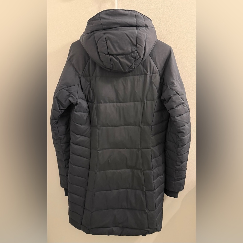 Columbia | Navy Puffer Hooded Jacket Omni Heat 700 fill Duck Down and Feathers - Picture 9 of 15